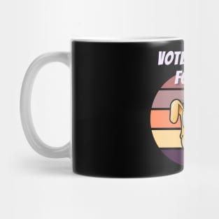 Vintage Dog Vote Wisely Mug